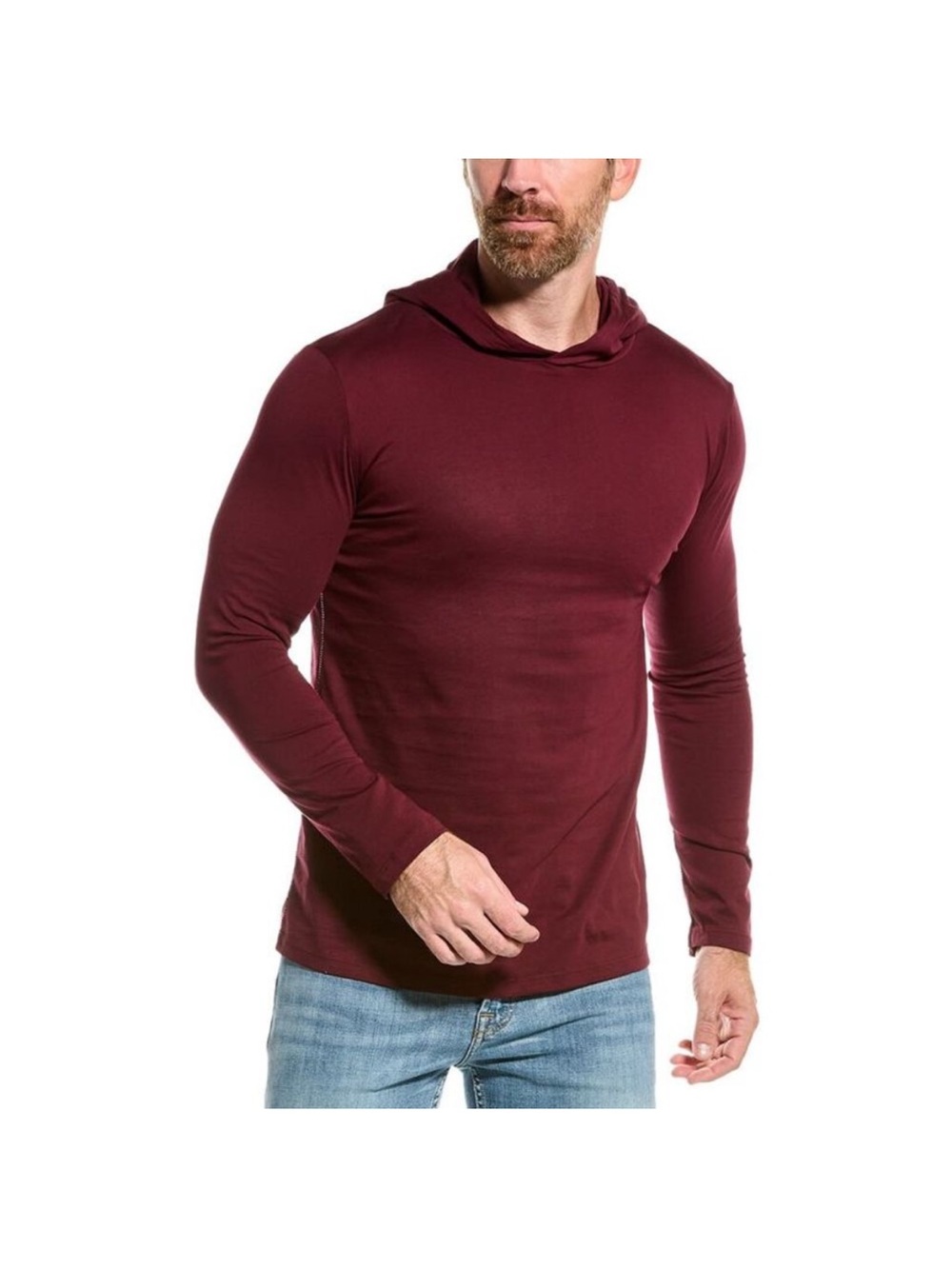 M.SINGER Jersey Hoodie XL Burgundy